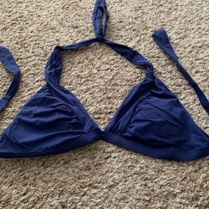 Worn once navy blue swim top